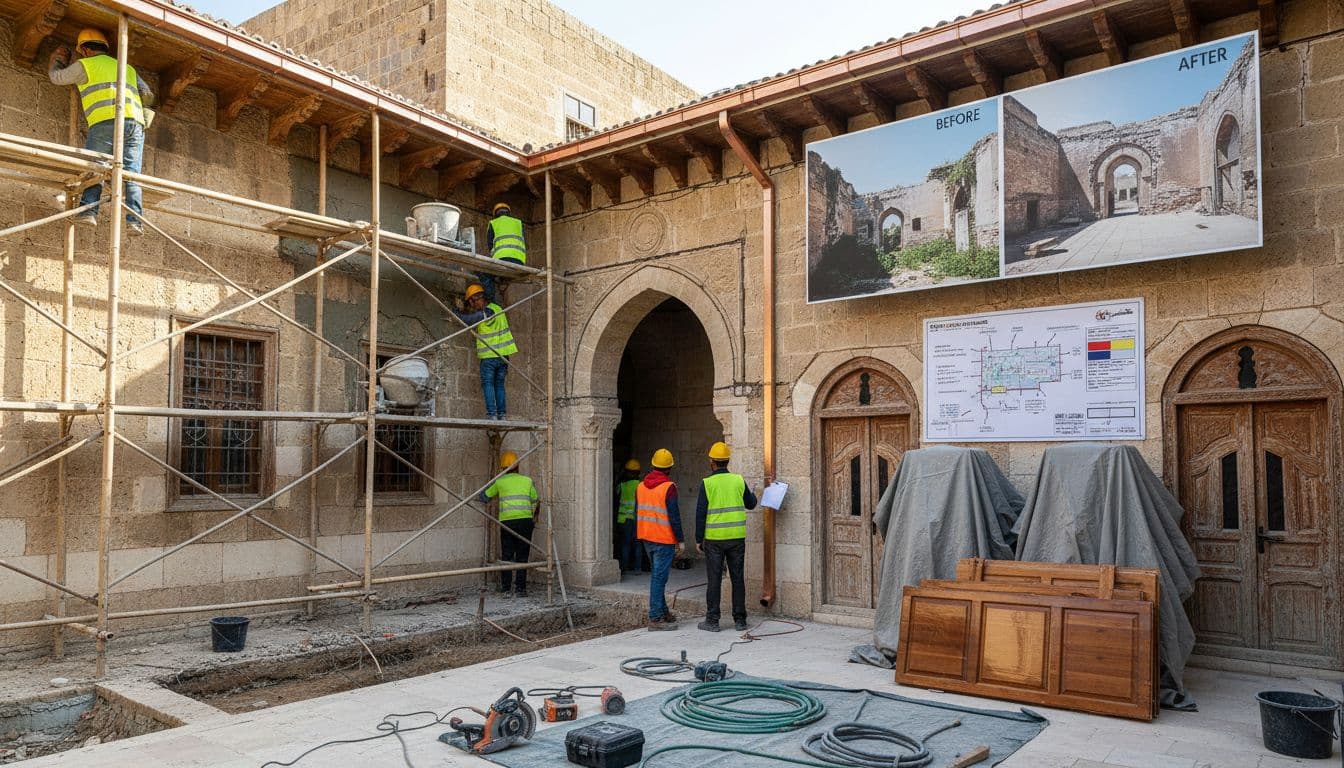 أخطاء شائعة عند ترميم المنازل القديمة في سوريا، وكيف تتفاداها منذ أول زيارة للموقع