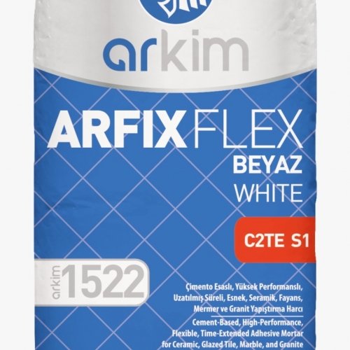 500x500.bC75a6ka.jpeg ARFIX - FLEX Beyaz Çimento Esaslı Yüksek Performanslı Uzatılmış Süreli Esnek Yapıştırma Harcı